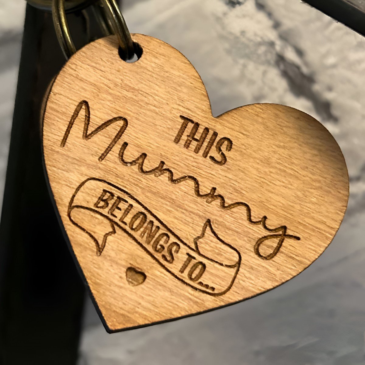 Mother's Day Heart Key Ring